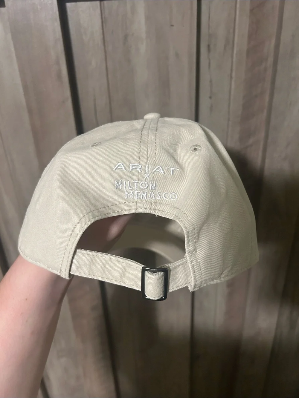 Ariat Giddy Up Embroidered Baseball Cap - Cream - Picture 3 of 4
